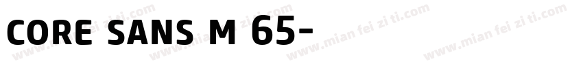 core sans m 65字体转换